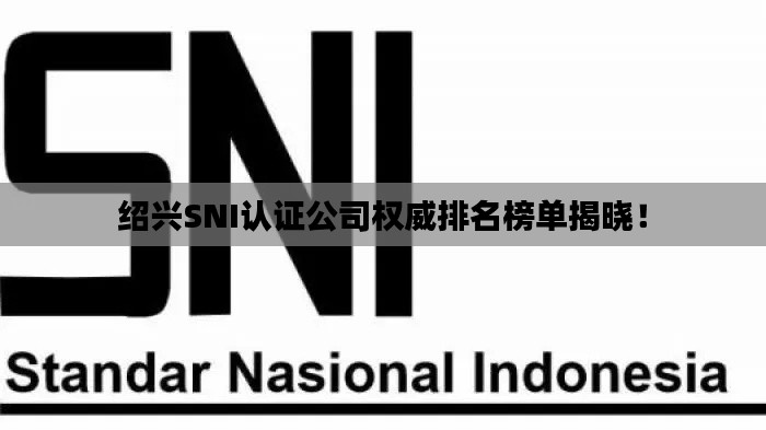 绍兴SNI认证公司权威排名榜单揭晓!