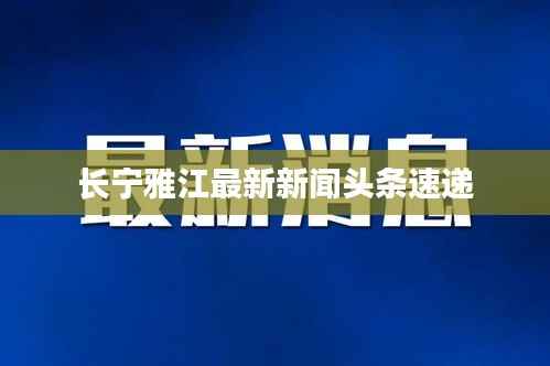 长宁雅江最新新闻头条速递